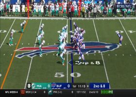 Josh Allen dots Diggs along sideline for 17-yard gain on opening drive