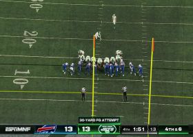 Zuerlein's 30-yard FG gives Jets a three-point lead with 1:48 remaining