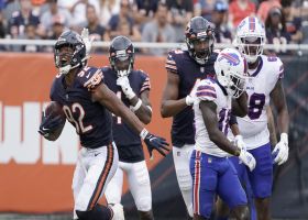 Caleb Johnson dunks football into trash can after second fumble recovery