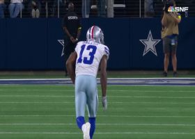 Stephon Gilmore snags INT on Prescott's pass to Gallup near end of second quarter