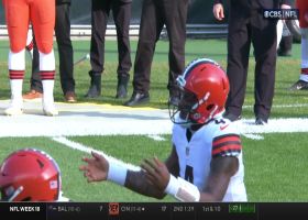 Levi Wallace secures interception via Deshaun Watson's errant pass