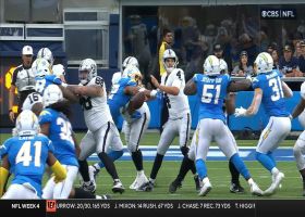 Mack nearly forces ANOTHER turnover as DE strips ball from O'Connell for third sack
