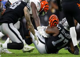 Quinton Jefferson swims past O-lineman to sack Burrow