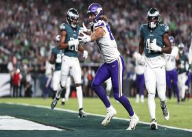 T.J. Hockenson slips away from tackler en route to end zone for TD