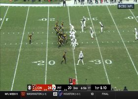 Apple, Pratt perfectly predict Steelers' end around to Sims for BIG TFL