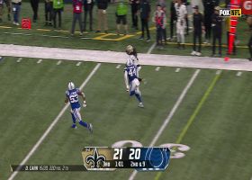 Carr to Kamara for 25-yard reception
