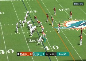 De'Von Achane weaves his way through the defense on speedy 26-yard run