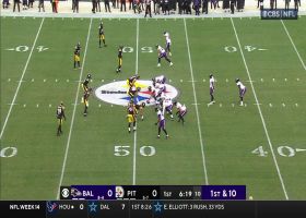 Huntley slings it to Robinson for 23-yard gain