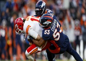 Jonathon Cooper runs Mahomes down for blitzing sack