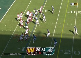 Howell escapes on 21-yard scramble for a first down