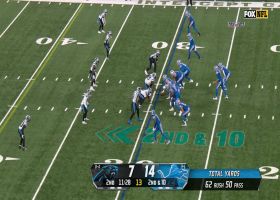 Goff dots Reynolds for 27-yard high-point catch on sideline