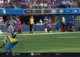 Mykal Walker picks off Stafford's middle throw for key Falcons takeaway