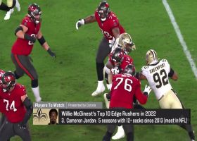 McGinest's top 10 edge rushers in '22 | 'NFL Total Access'