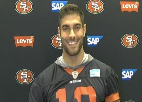 Garoppolo on his shoulder injury: 'Every throw is impacted'