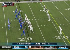 Daxton Hill comes untouched off the edge to blast Stafford