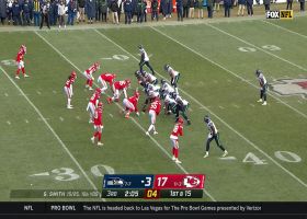 Frank Clark's hit-stick tackle on Walker halts RB in a hiccup