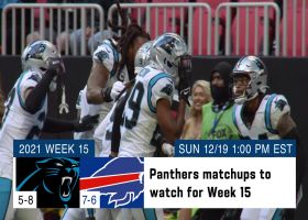 Panthers matchups to watch | Week 15