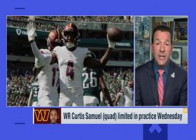 Rapoport: WR Jahan Dotson (ankle) full participant, WR Curtis Samuel (quad) limited in practice Wednesday