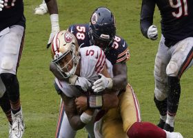 Roquan Smith, Dominique Robinson swarm Trey Lance for red zone sack