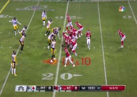 Jerick McKinnon trots for 20 yards on well-designed play-action screen