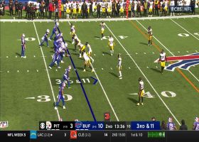 Josh Allen locates a WIDE open Quintin Morris for 26-yard catch and run