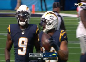 Khalil Mack vacuums up D'Wayne Eskridge's dropped pitch for Chargers takeaway
