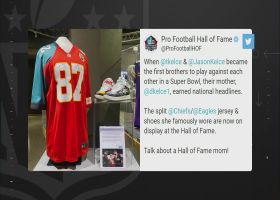 Rapoport: Donna Kelce's split Chiefs-Eagles jersey headed to Canton