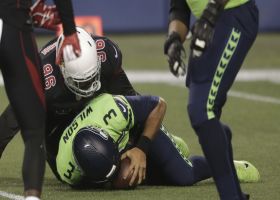 Cards sack Russell Wilson on first play from scrimmage