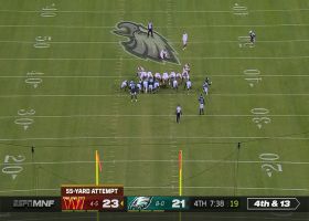 Slye's picture-perfect FG from 55 yards out increases Washington lead to five