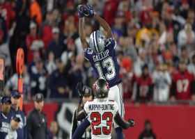 Gallup hauls in leaping catch for 15-yard gain