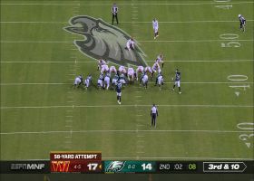 Joey Slye boots career-long 58-yard field goal through uprights to end first half