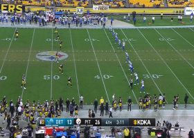 Geronimo Allison wins scrum for Lions' successful onside kick