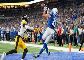 Pittman snags Ryan's pass in the back of the end zone for a go-ahead TD