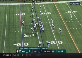 Hurts timing with Smith is impeccable on 24-yard connection