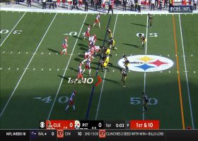 T.J. Watt, Cam Heyward take down Watson for 5-yard split sack