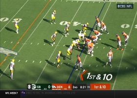 Marvin Mims Jr. roams the globe in a major way before Douglas' TFL on WR