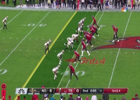 Marcus Davenport knocks Bucs out of FG range on 3rd-down sack