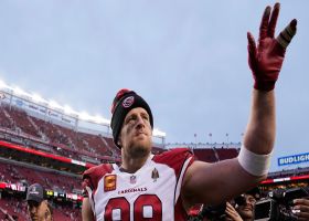 J.J. Watt leaves the field to cheers, hugs coaches and teammates after final snap