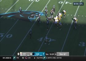 Steven Sims floors his gas pedal down sideline for 22-yard gain