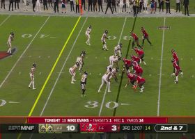 Evans elevates for leaping 22-yard grab over two Saints defenders