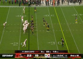 Watson locates wide-open Cooper for 23-yard gain via play-action