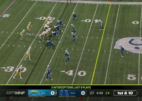 DeForest Buckner engulfs Herbert to get sack No. 7.5 for himself in 2022