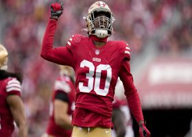 WATCH: 49ers S George Odum snags INT vs. Vikings