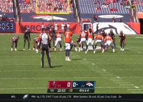 Pat O'Connor bowls through Broncos' punt teams for block