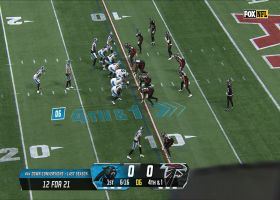 Falcons detonate Panthers' fourth-down rush attempt for turnover on downs