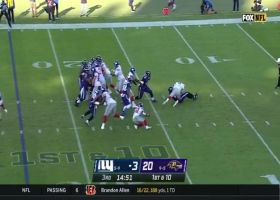 Jihad Ward charges towards Daniel Jones for HUGE sack