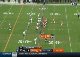 Maurice Hurst meets Phillip Lindsay at the handoff for huge TFL