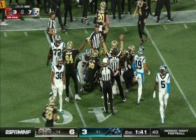 Saints recover fumble after Carl Granderson causes chaos on strip-sack of Bryce Young
