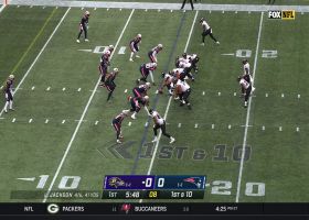 Patriots' pressure up front results in 3-yard sack vs. Lamar Jackson