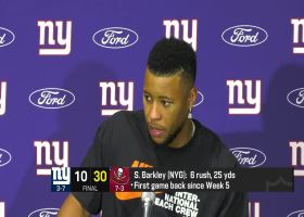 Saquon Barkley reacts to Giants' loss vs. Bucs